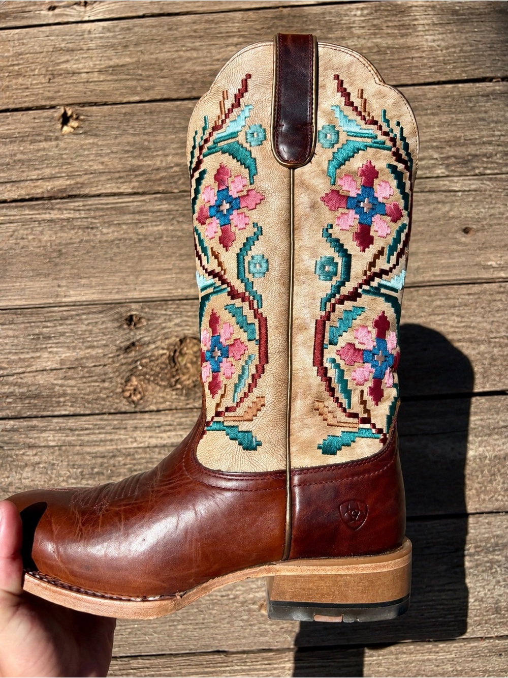 Ariat Frontier Daniella Embroidered Western Boots 7.5B - Picture 5 of 11